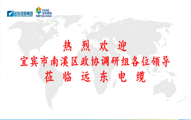 南溪區(qū)政協(xié)黨組書記、主席余水情率隊蒞臨遠東電纜宜賓參觀調(diào)研